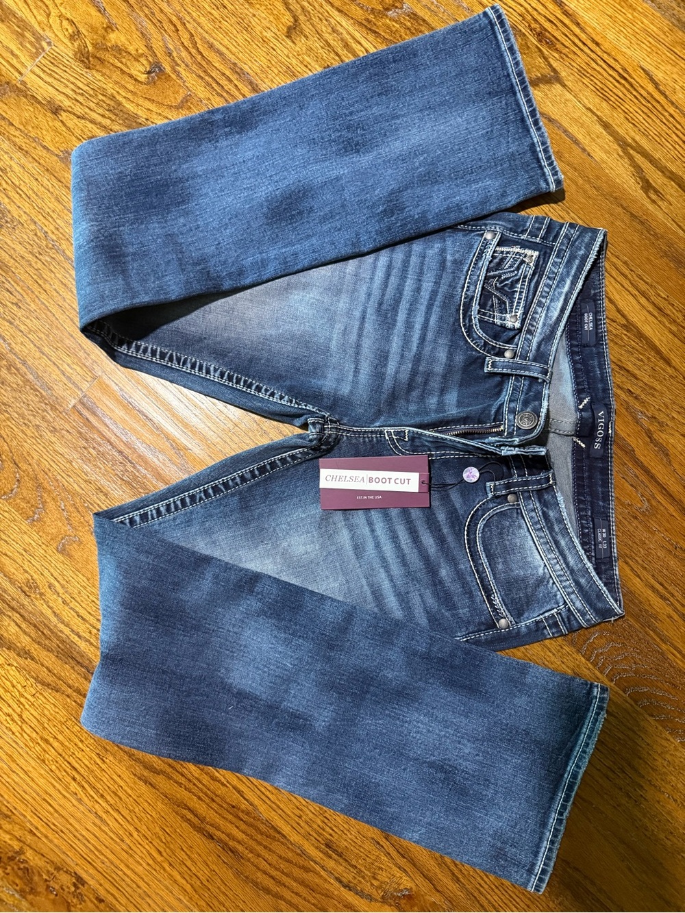Vigoss Chelsea Boot Cut Jeans - Denim Blue